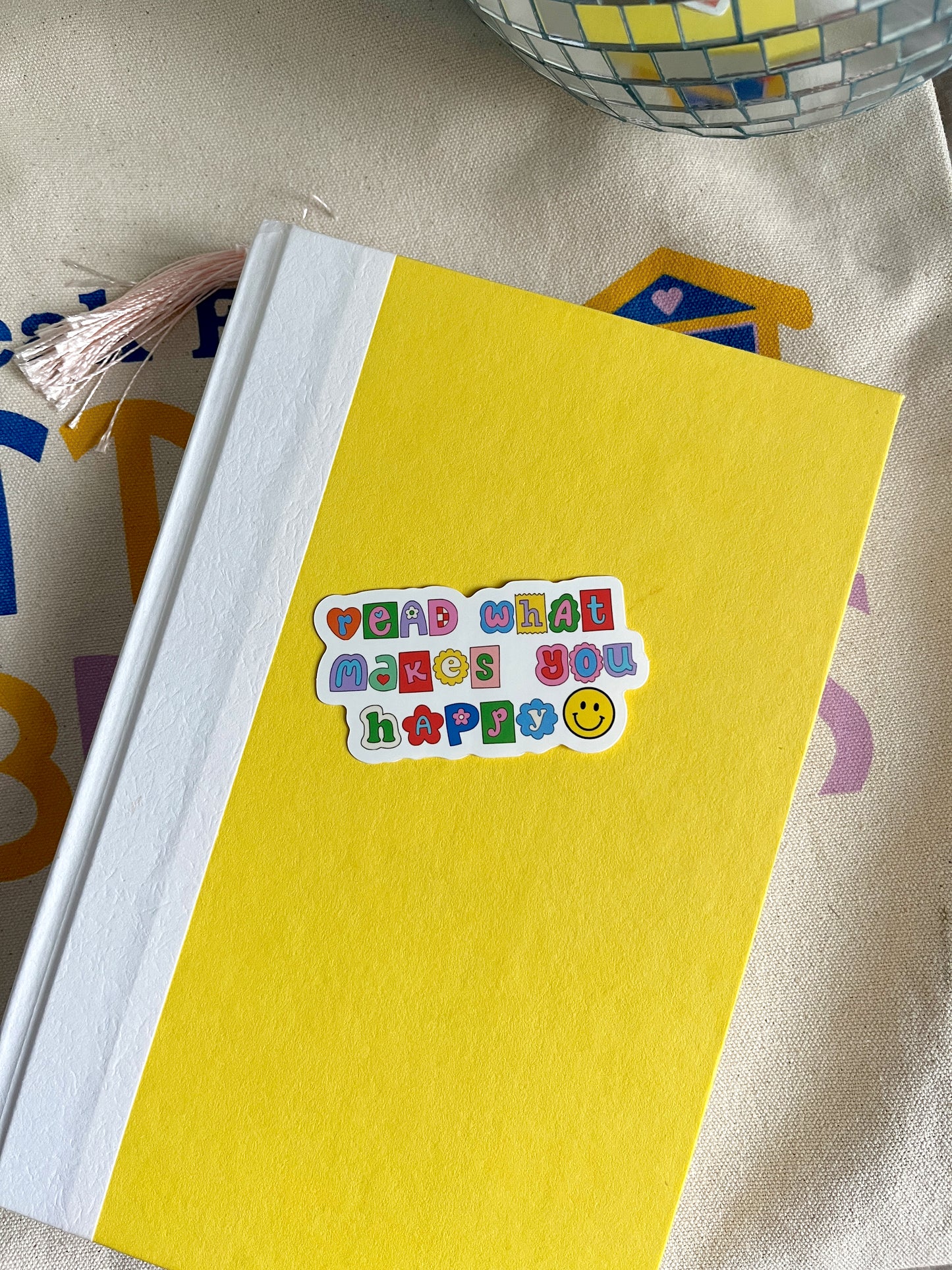 Read What Makes You Happy Sticker