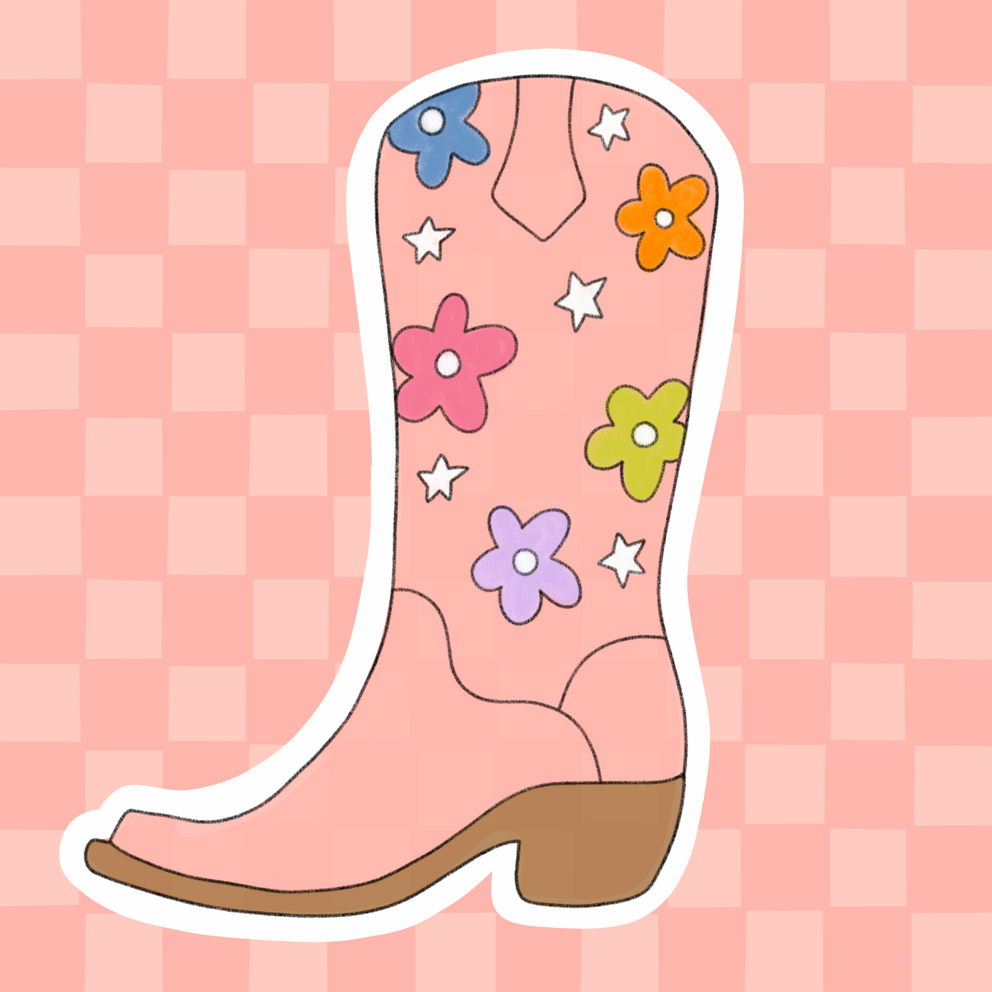 Cowboy boot Sticker