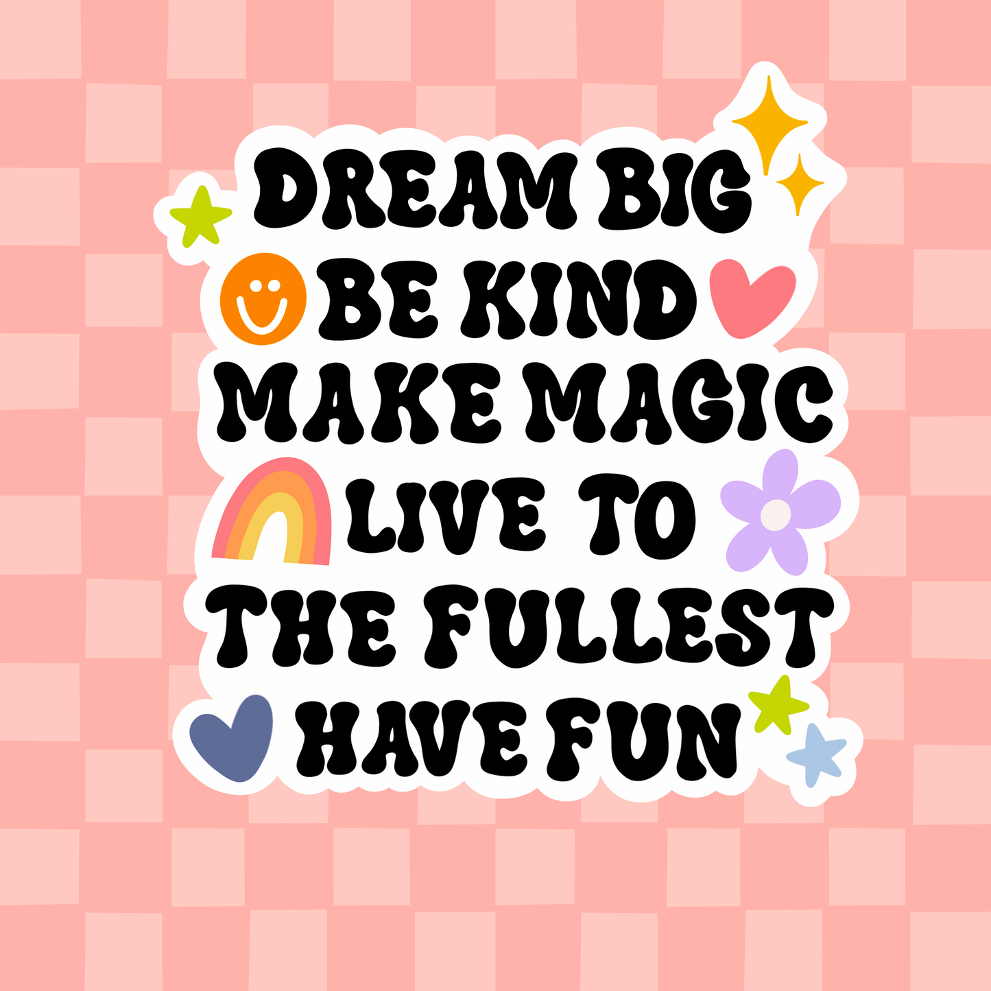 Dream big Sticker