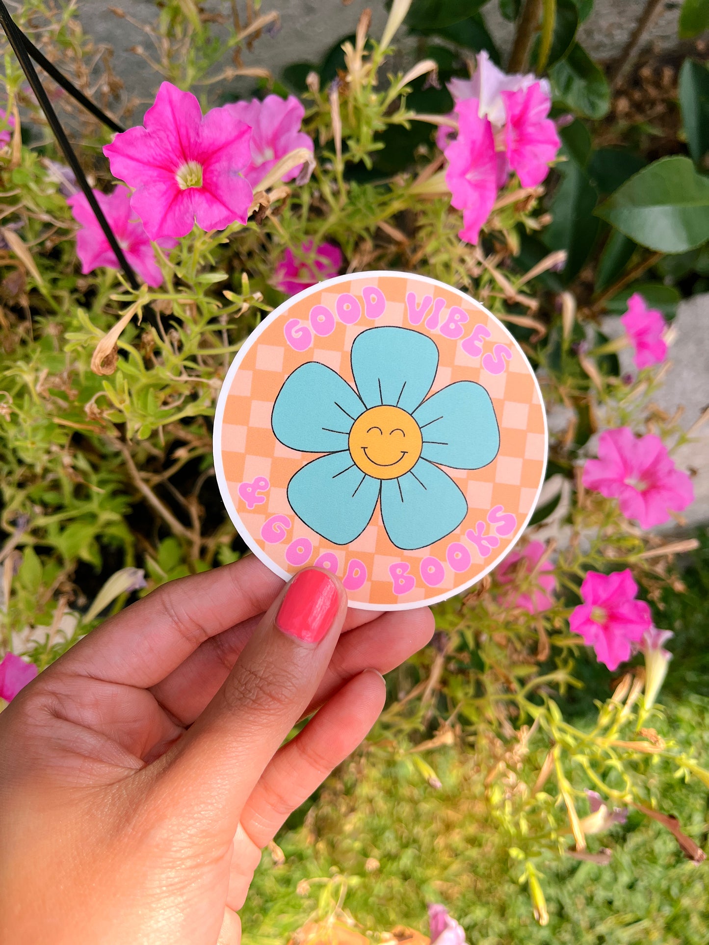 Good vibes & good books Sticker