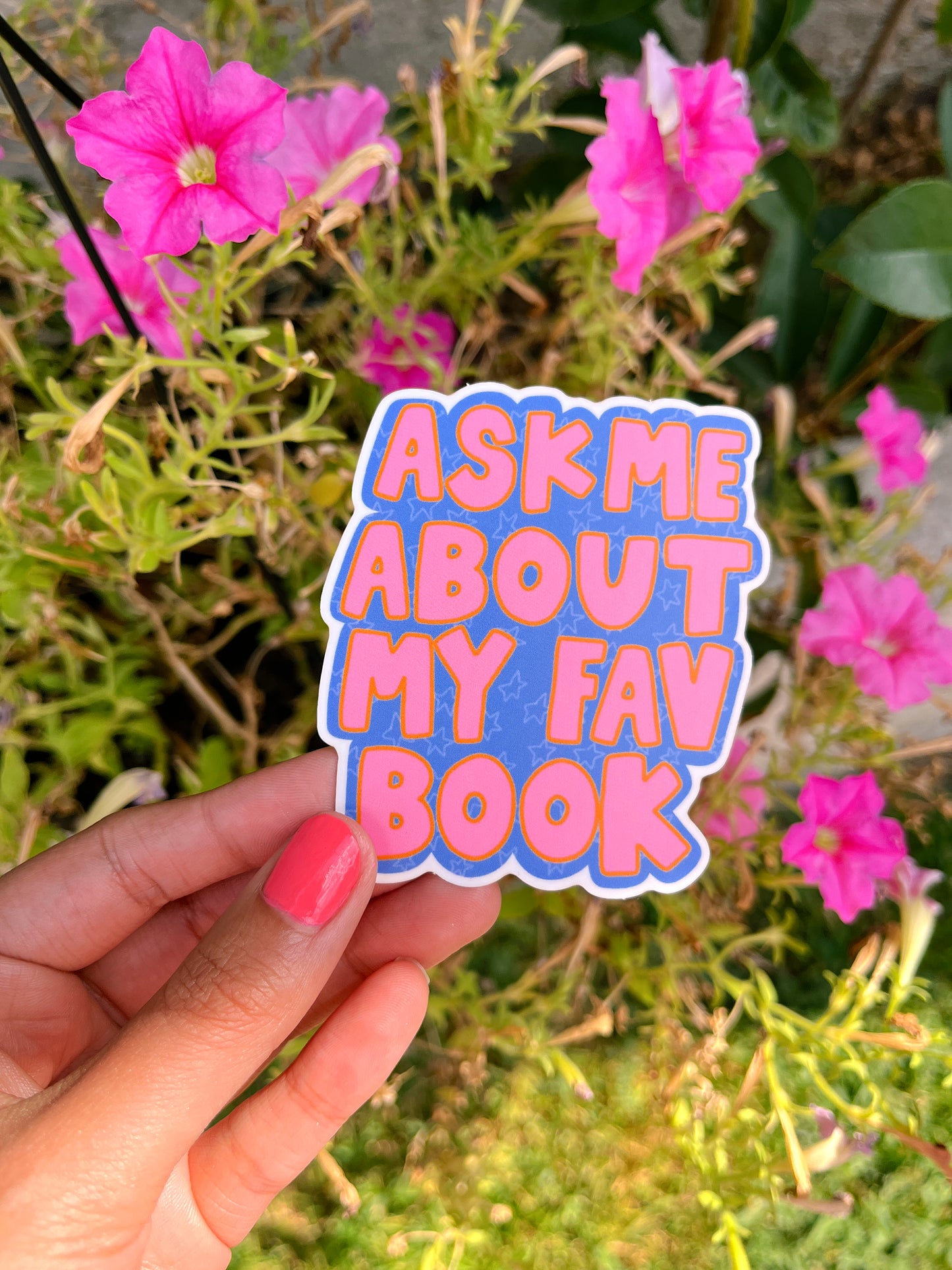 Ask me about my fav book Sticker