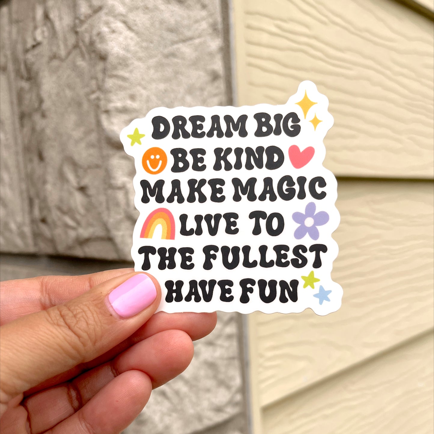 Dream big Sticker